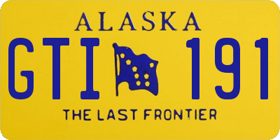 AK license plate GTI191