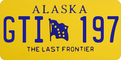 AK license plate GTI197