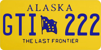 AK license plate GTI222