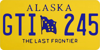 AK license plate GTI245