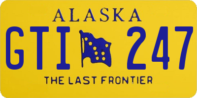AK license plate GTI247