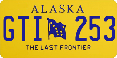 AK license plate GTI253