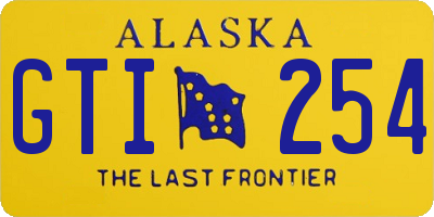 AK license plate GTI254