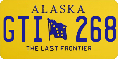 AK license plate GTI268