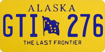 AK license plate GTI276