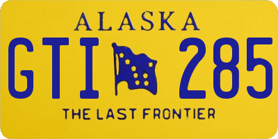 AK license plate GTI285