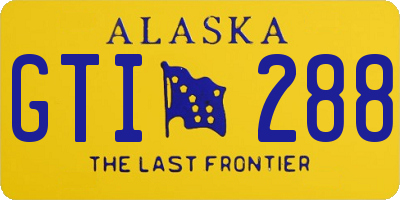 AK license plate GTI288