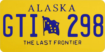 AK license plate GTI298