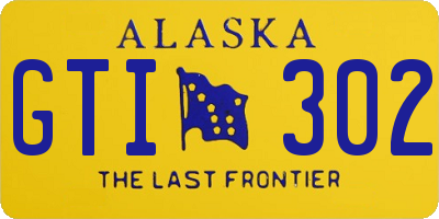 AK license plate GTI302