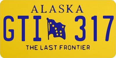 AK license plate GTI317