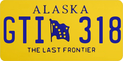 AK license plate GTI318