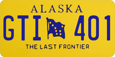 AK license plate GTI401