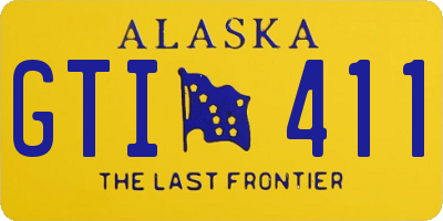 AK license plate GTI411