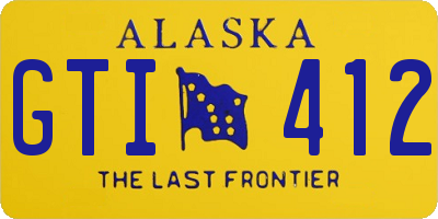 AK license plate GTI412