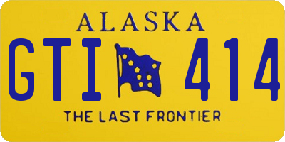 AK license plate GTI414