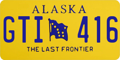 AK license plate GTI416