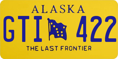 AK license plate GTI422