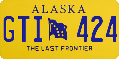 AK license plate GTI424