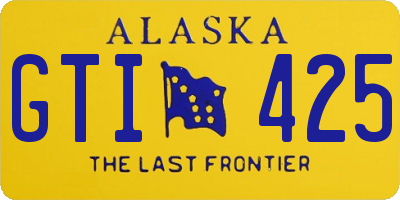 AK license plate GTI425