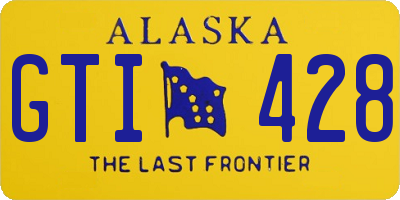 AK license plate GTI428