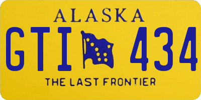 AK license plate GTI434