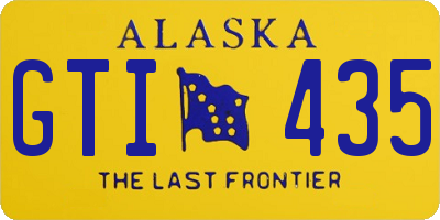 AK license plate GTI435