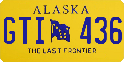 AK license plate GTI436