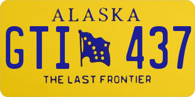 AK license plate GTI437