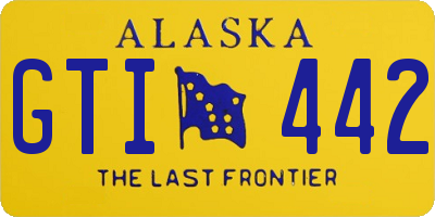 AK license plate GTI442