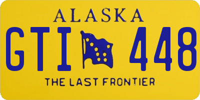 AK license plate GTI448