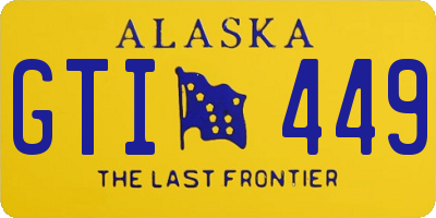 AK license plate GTI449