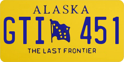 AK license plate GTI451