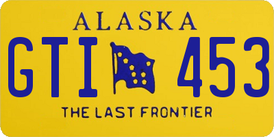 AK license plate GTI453