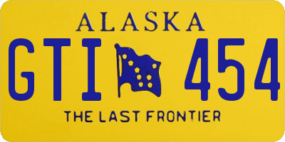 AK license plate GTI454