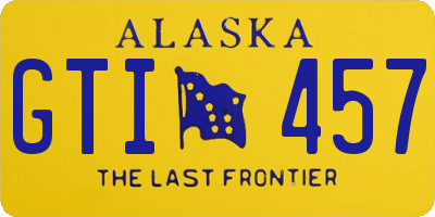 AK license plate GTI457