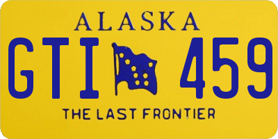 AK license plate GTI459