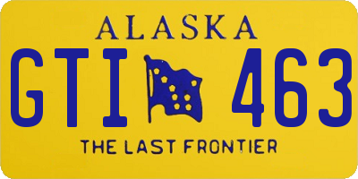 AK license plate GTI463