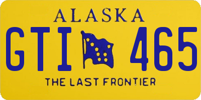 AK license plate GTI465