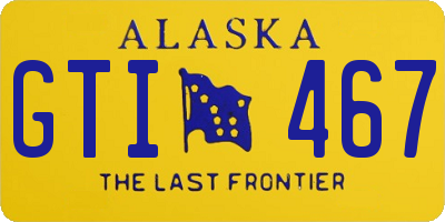 AK license plate GTI467