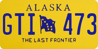 AK license plate GTI473