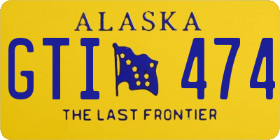 AK license plate GTI474