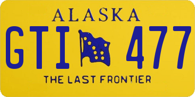 AK license plate GTI477