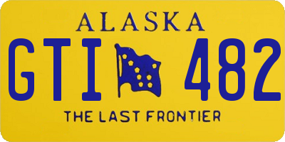 AK license plate GTI482