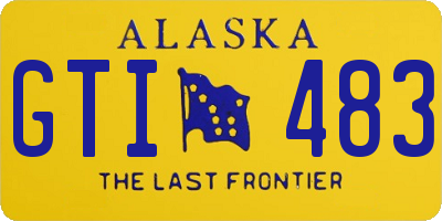 AK license plate GTI483