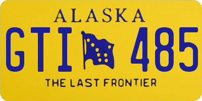 AK license plate GTI485