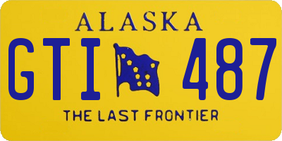 AK license plate GTI487