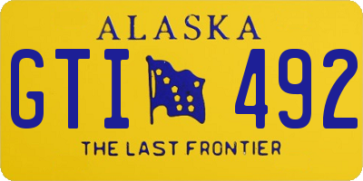 AK license plate GTI492