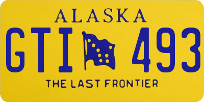 AK license plate GTI493