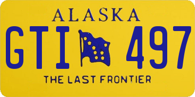 AK license plate GTI497