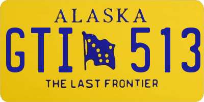 AK license plate GTI513